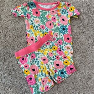 Little Sleepies Secret Garden Shorts Pajama Set